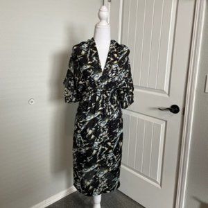 BB Dakota Black Floral Dress - Medium